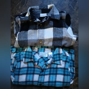 Set of 2 boys flannels